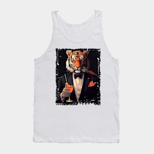 Human Tiger Fashionable Tank Top